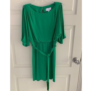 Jessica Simpson green tie waist dress